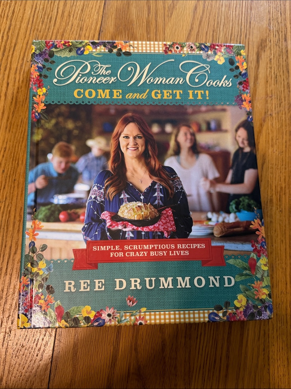 The Pioneer Woman Come and Get It! Cookbook - Teal & Multicolor Floral